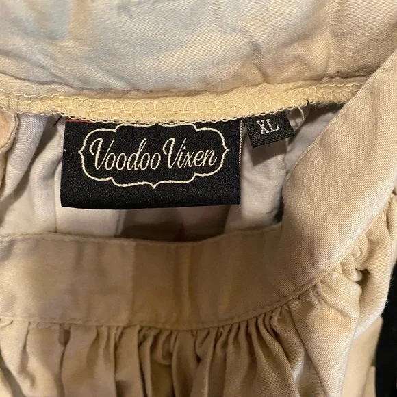 VOODOO VIXEN Colorful Vintage Style Geometric Patterned Skirt - Picture 4 of 4